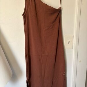 Old Navy One Shoulder Brown Dress